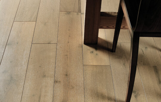 Alabaster 190mm Wide Straight Plank - Engineered Wood