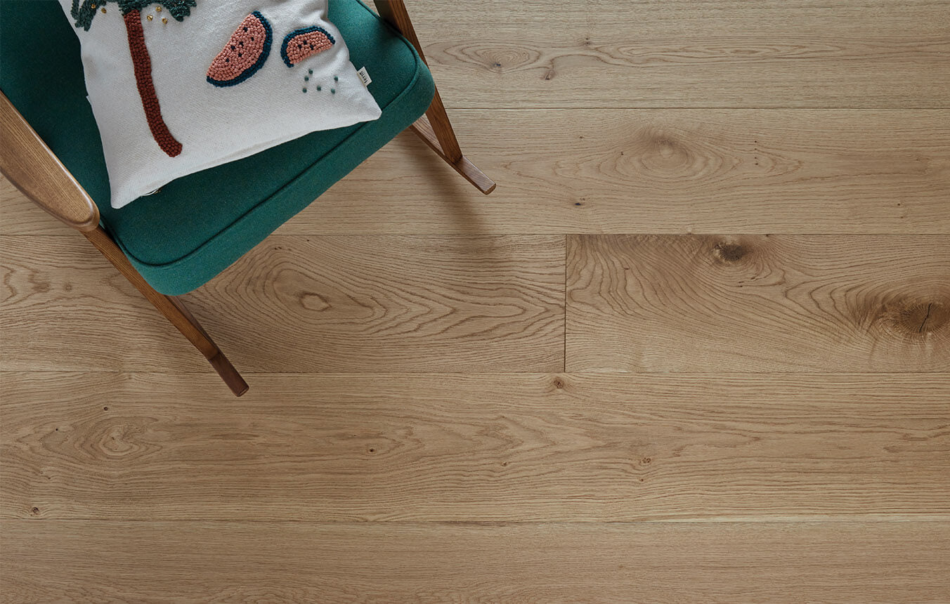 Almond 190mm Wide Straight Plank - Engineered Wood